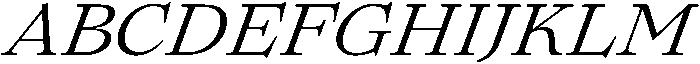 Regular Italic otf (400) Font UPPERCASE