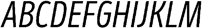 Regular Italic otf (400) Font UPPERCASE