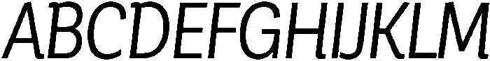 Regular Italic otf (400) Font UPPERCASE