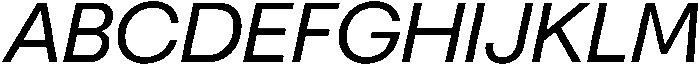 Regular Italic otf (400) Font UPPERCASE