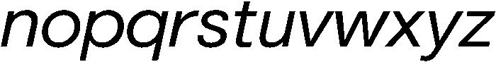 Regular Italic otf (400) Font LOWERCASE