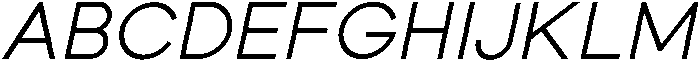 Regular Italic otf (400) Font UPPERCASE