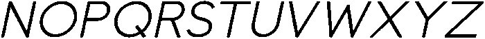 Regular Italic otf (400) Font UPPERCASE