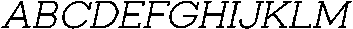Regular Italic otf (400) Font UPPERCASE