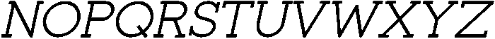 Regular Italic otf (400) Font UPPERCASE