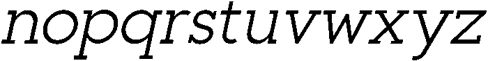 Regular Italic otf (400) Font LOWERCASE