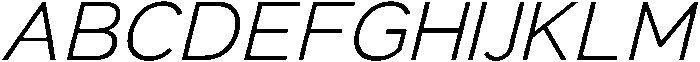 Regular Italic otf (400) Font UPPERCASE