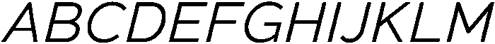 Regular Italic otf (400) Font UPPERCASE