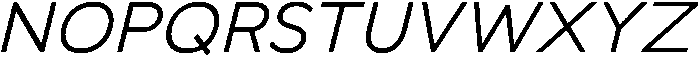 Regular Italic otf (400) Font UPPERCASE