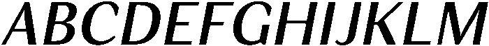 Regular Italic otf (400) Font UPPERCASE