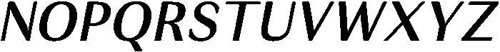 Regular Italic otf (400) Font UPPERCASE