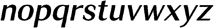 Regular Italic otf (400) Font LOWERCASE