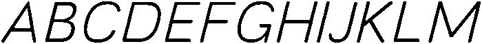 Regular Italic otf (400) Font UPPERCASE
