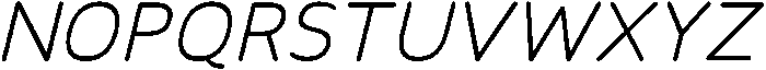 Regular Italic otf (400) Font UPPERCASE