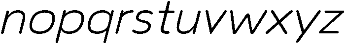 Regular Italic otf (400) Font LOWERCASE