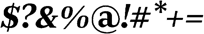 Regular Italic otf (400) Font OTHER CHARS