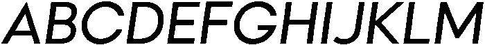 Regular Italic otf (400) Font UPPERCASE