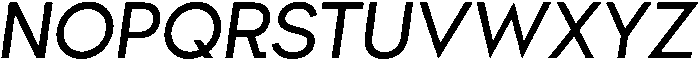 Regular Italic otf (400) Font UPPERCASE