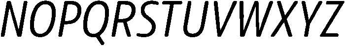 Regular Italic otf (400) Font UPPERCASE