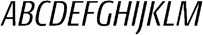 Regular Italic otf (400) Font UPPERCASE