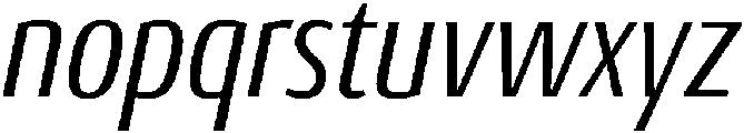Regular Italic otf (400) Font LOWERCASE