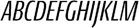 Regular Italic otf (400) Font UPPERCASE