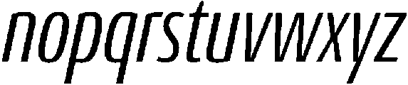 Regular Italic otf (400) Font LOWERCASE