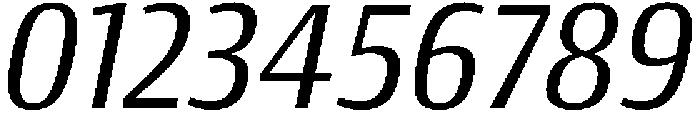 Regular Italic otf (400) Font OTHER CHARS