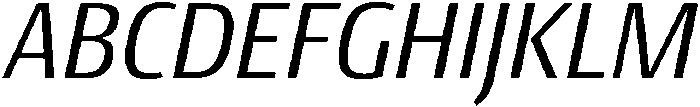 Regular Italic otf (400) Font UPPERCASE