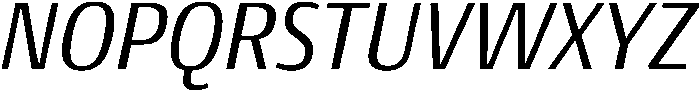 Regular Italic otf (400) Font UPPERCASE
