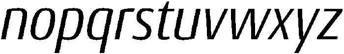 Regular Italic otf (400) Font LOWERCASE