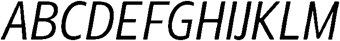 Regular Italic otf (400) Font UPPERCASE