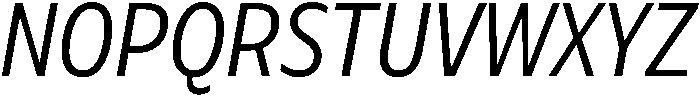 Regular Italic otf (400) Font UPPERCASE