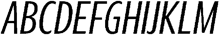 Regular Italic otf (400) Font UPPERCASE