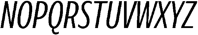 Regular Italic otf (400) Font UPPERCASE