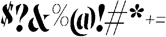 Regular Italic otf (400) Font OTHER CHARS