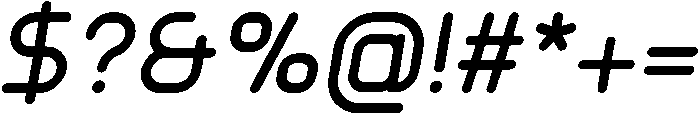 Regular Italic otf (400) Font OTHER CHARS