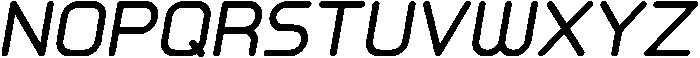 Regular Italic otf (400) Font UPPERCASE