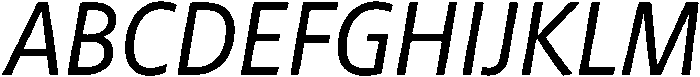 Regular Italic otf (400) Font UPPERCASE