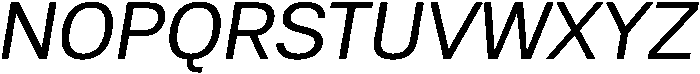 Regular Italic otf (400) Font UPPERCASE