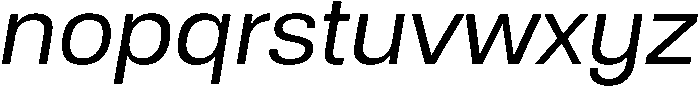 Regular Italic otf (400) Font LOWERCASE