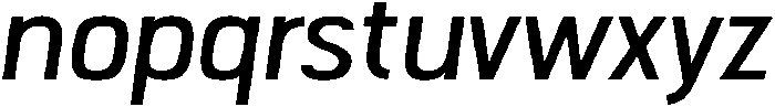 Regular Italic otf (400) Font LOWERCASE