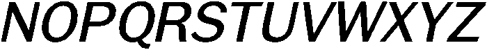 Regular Italic otf (400) Font UPPERCASE