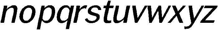 Regular Italic otf (400) Font LOWERCASE