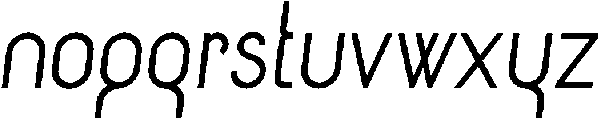 Regular Italic otf (400) Font LOWERCASE