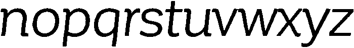 Regular Italic otf (400) Font LOWERCASE