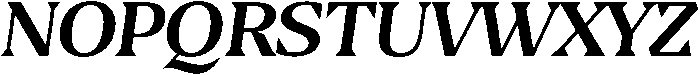 Regular Italic otf (400) Font UPPERCASE