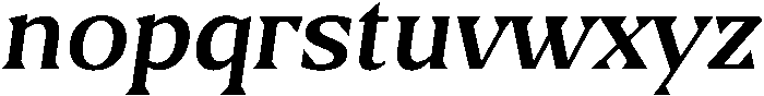Regular Italic otf (400) Font LOWERCASE