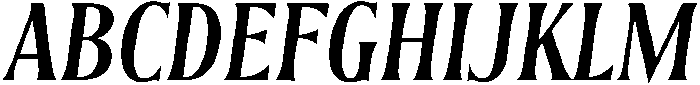 Regular Italic otf (400) Font UPPERCASE