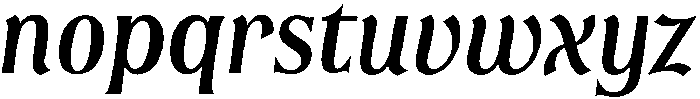 Regular Italic otf (400) Font LOWERCASE
